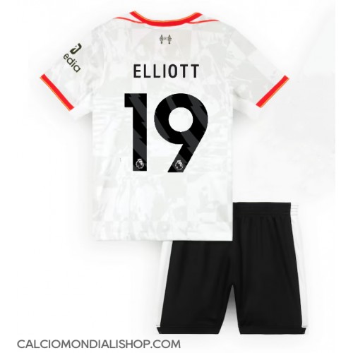 Maglie da calcio Liverpool Harvey Elliott #19 Terza Maglia Bambino 2024-25 Manica Corta (+ Pantaloni corti)